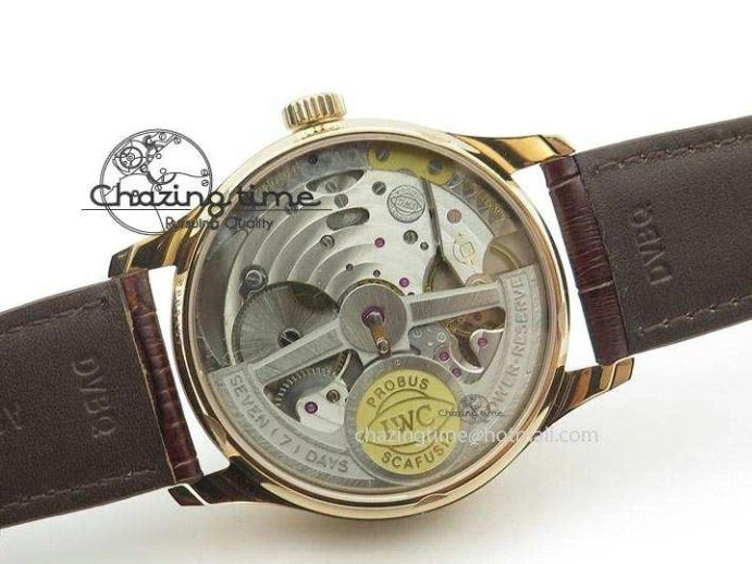 MIROTIME 0404 Portuguese Real PR IW500127 RG ZF 1:1 Best Edition Grey Red Dial On Brown Leather Strap A52010 V AllSeason 7331